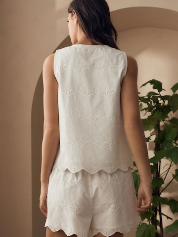 Next Short Pajama Set in White