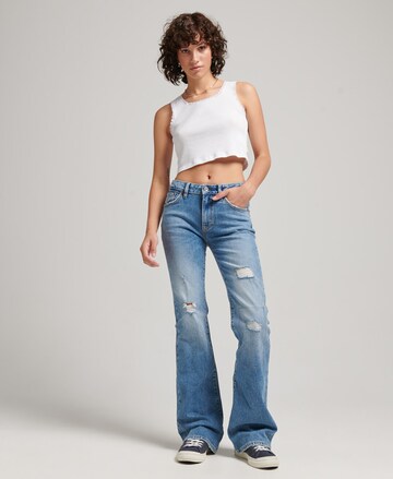 Superdry Flared Jeans in Blau