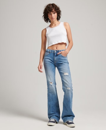 Superdry Flared Jeans in Blau