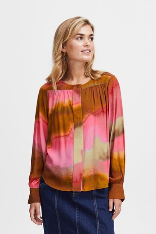 Fransa Blouse 'Rebekka' in Roze: voorkant