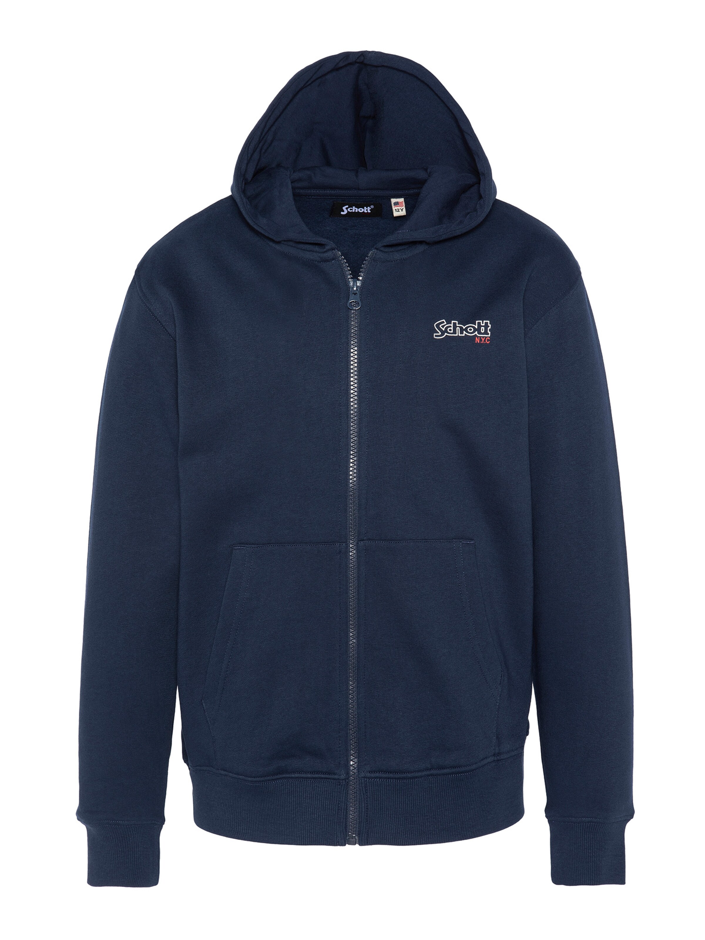 Sweat Schott NYC en bleu : devant