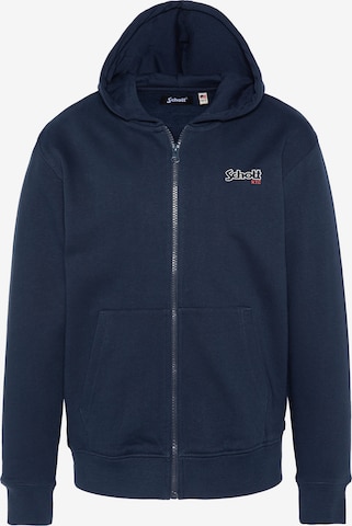Sweat Schott NYC en bleu : devant