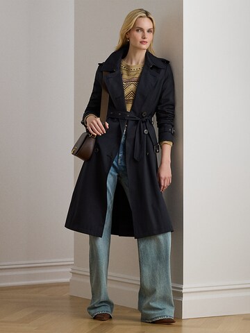 Lauren Ralph Lauren - Sobretudo meia-estação em azul: frente