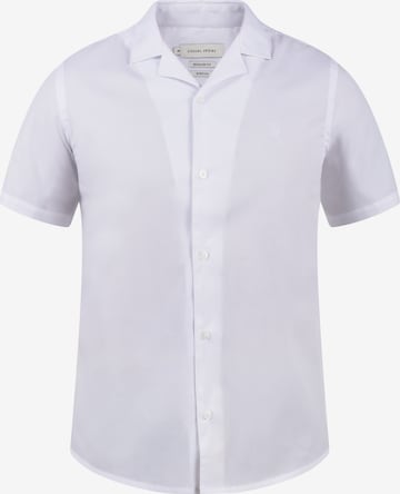 Casual Friday Button Up Shirt in White: front