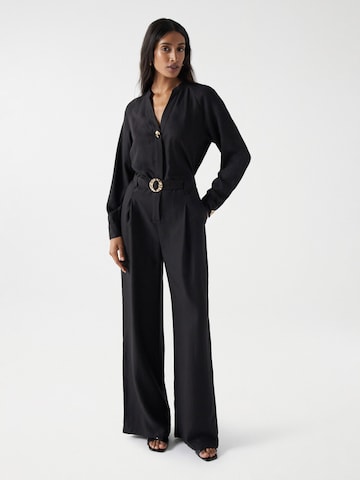 Salsa Jeans Jumpsuit in Zwart: voorkant