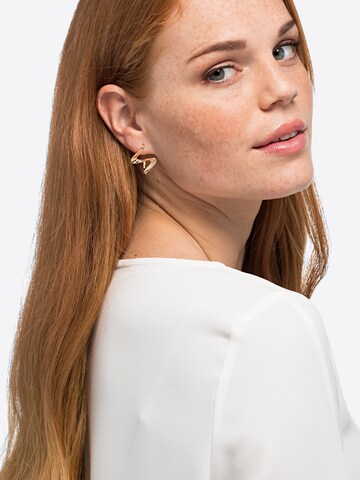 Boucles d'oreilles 'Fina' Heideman en or : devant