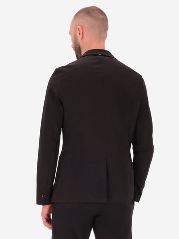 Distretto12 Regular Fit Sakko 'Milano' in Schwarz