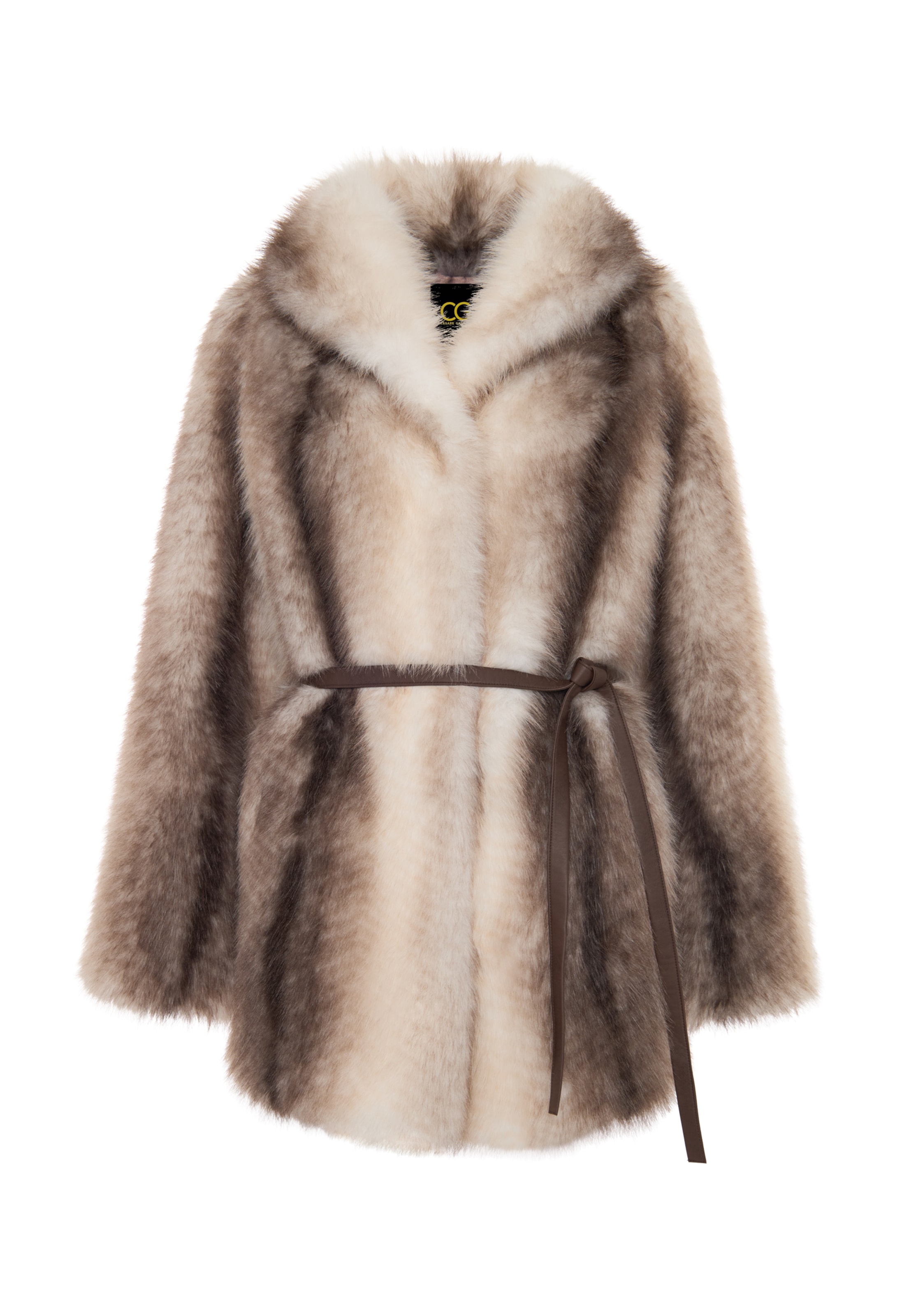 CESARE GASPARI Mantel in Beige: Vorderseite