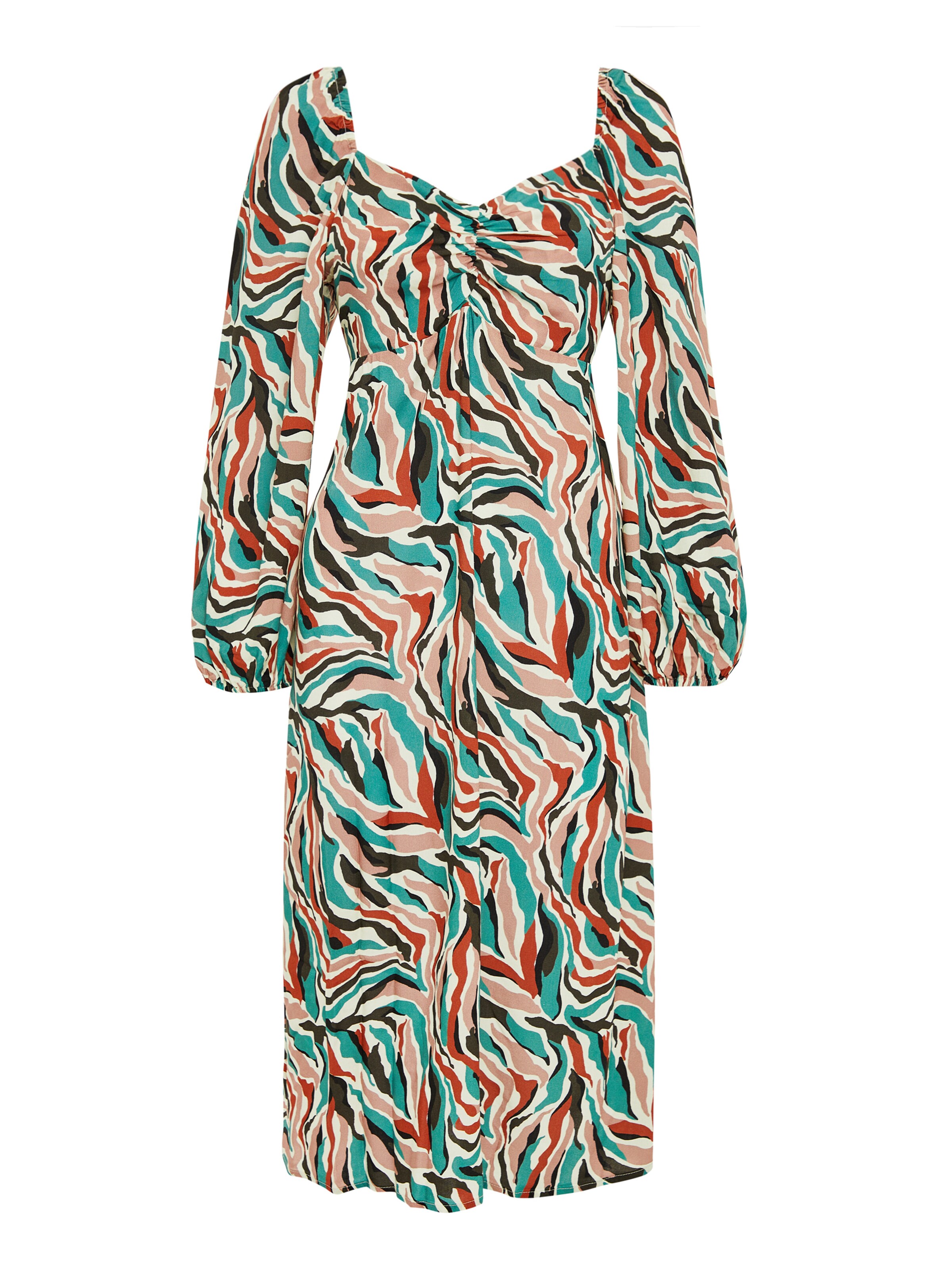 Threadbare Dress 'Polo' in Kitt / Jade / Red / Black, Item view