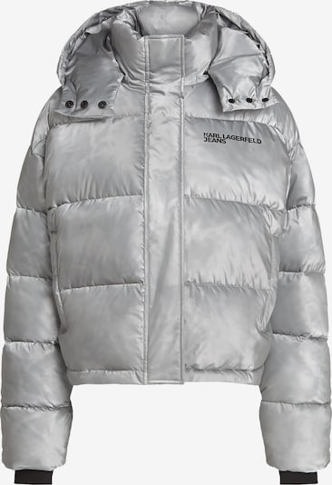KARL LAGERFELD JEANS Zimná bunda, veľkosť L - striebornosivá / čierna, Produkt