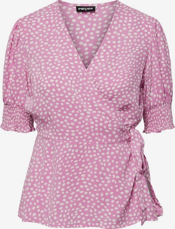 Camicia da donna 'TALA' di PIECES in rosa: frontale