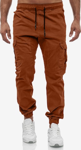 Pantalon cargo '16610' Tazzio en beige : devant