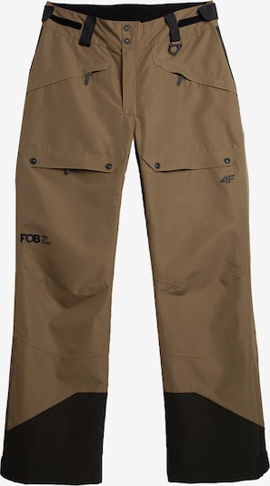 Pantaloni per outdoor 4F di colore marrone / nero, Visualizzazione prodotti