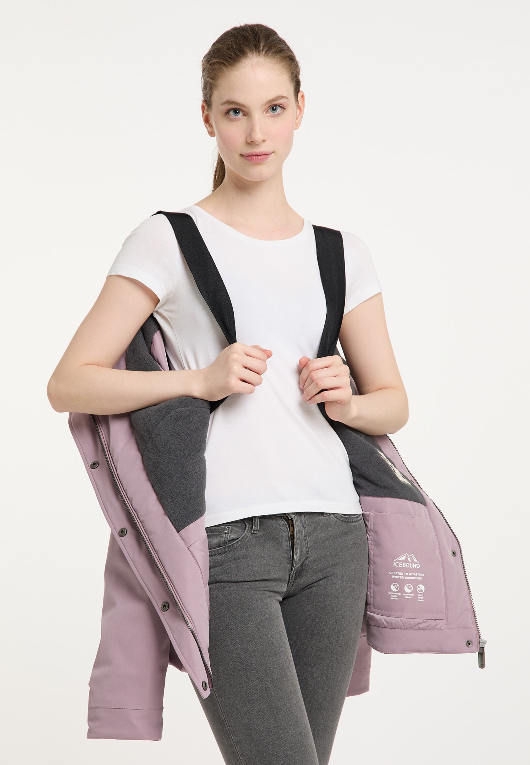 Yuka Weatherproof jacket in Purple