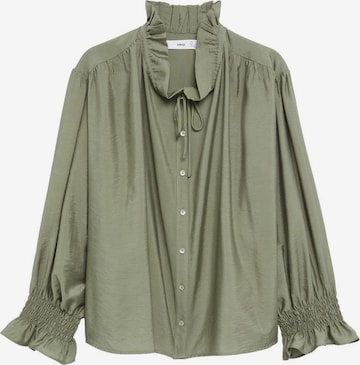MANGO Blouse 'Rudolph' in Green: front