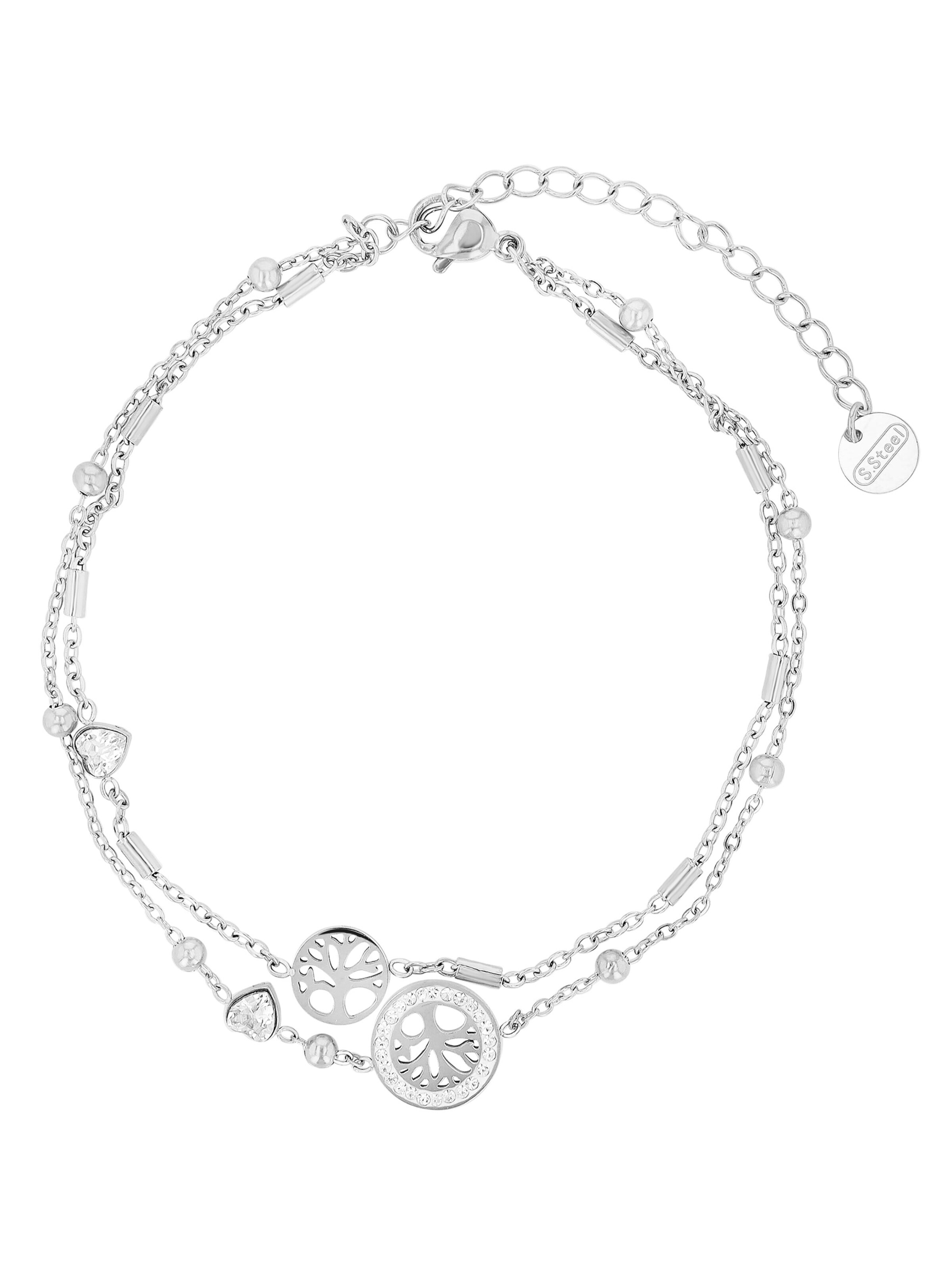 Akzent Fußschmuck 'Danika, langlebig'‌‌‌ in Silber