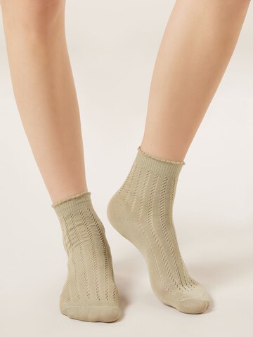 CALZEDONIA Socks in Green: front