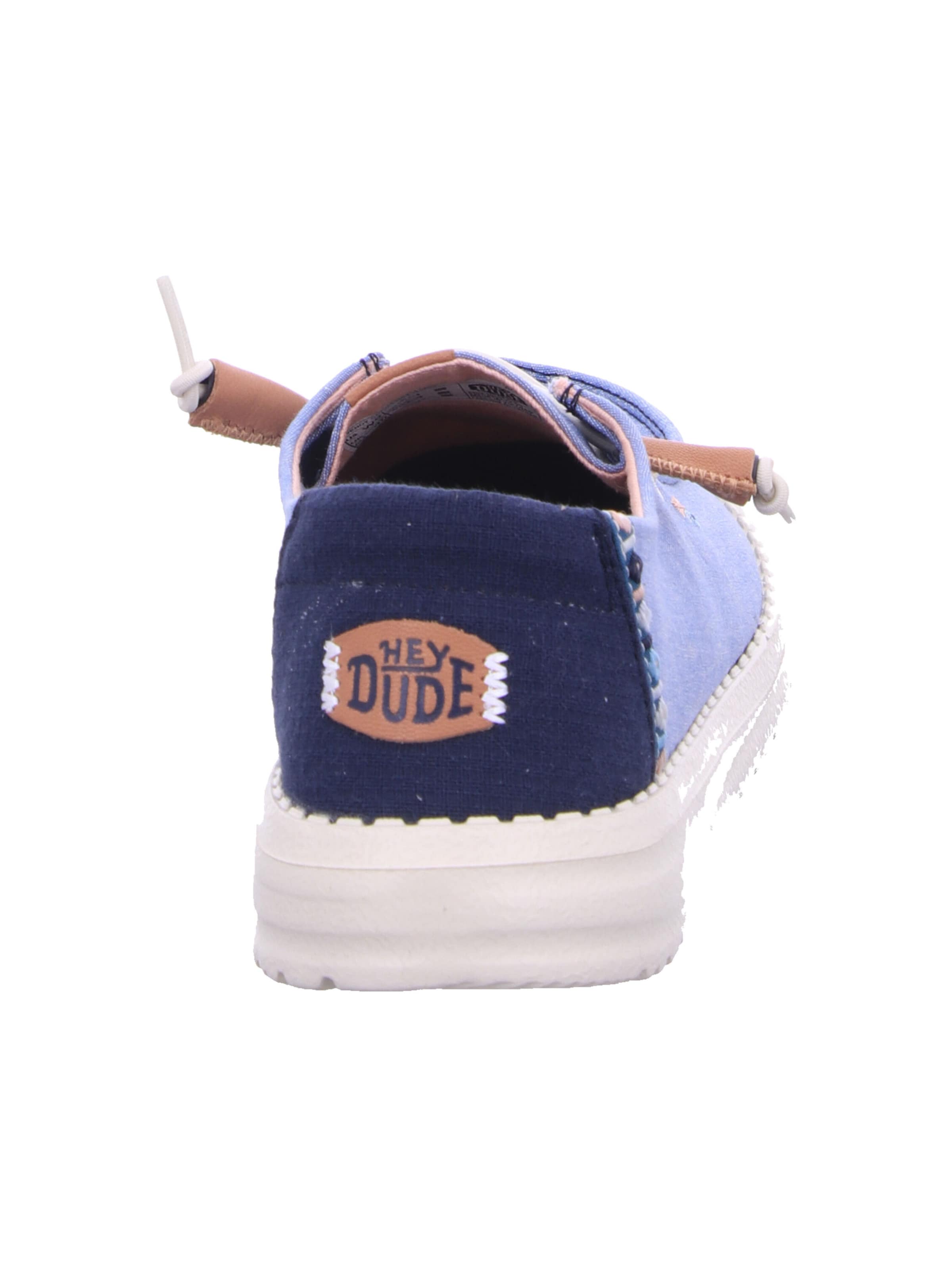 HEY DUDE Classic Flats 'Wendy Chambray Boho' in Blue