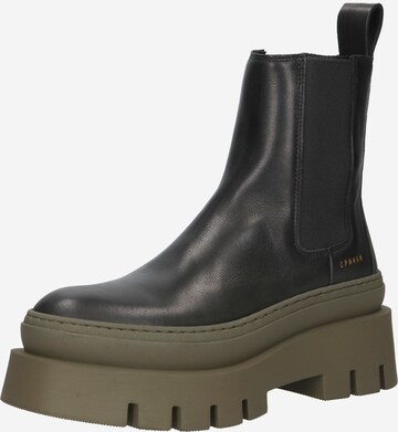 Copenhagen Chelsea Boots in Schwarz: predná strana