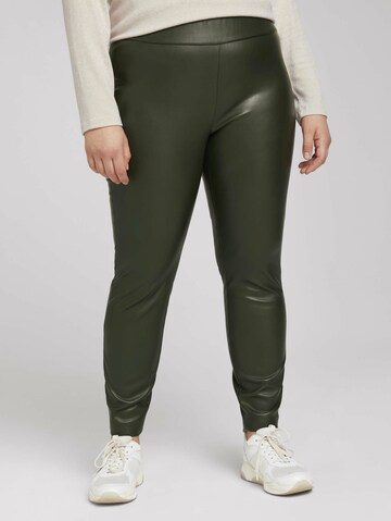 Tom Tailor Women + Skinny Leggings in Groen: voorkant