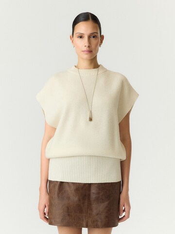 YAS Pullover 'YASEsli' i beige: forside