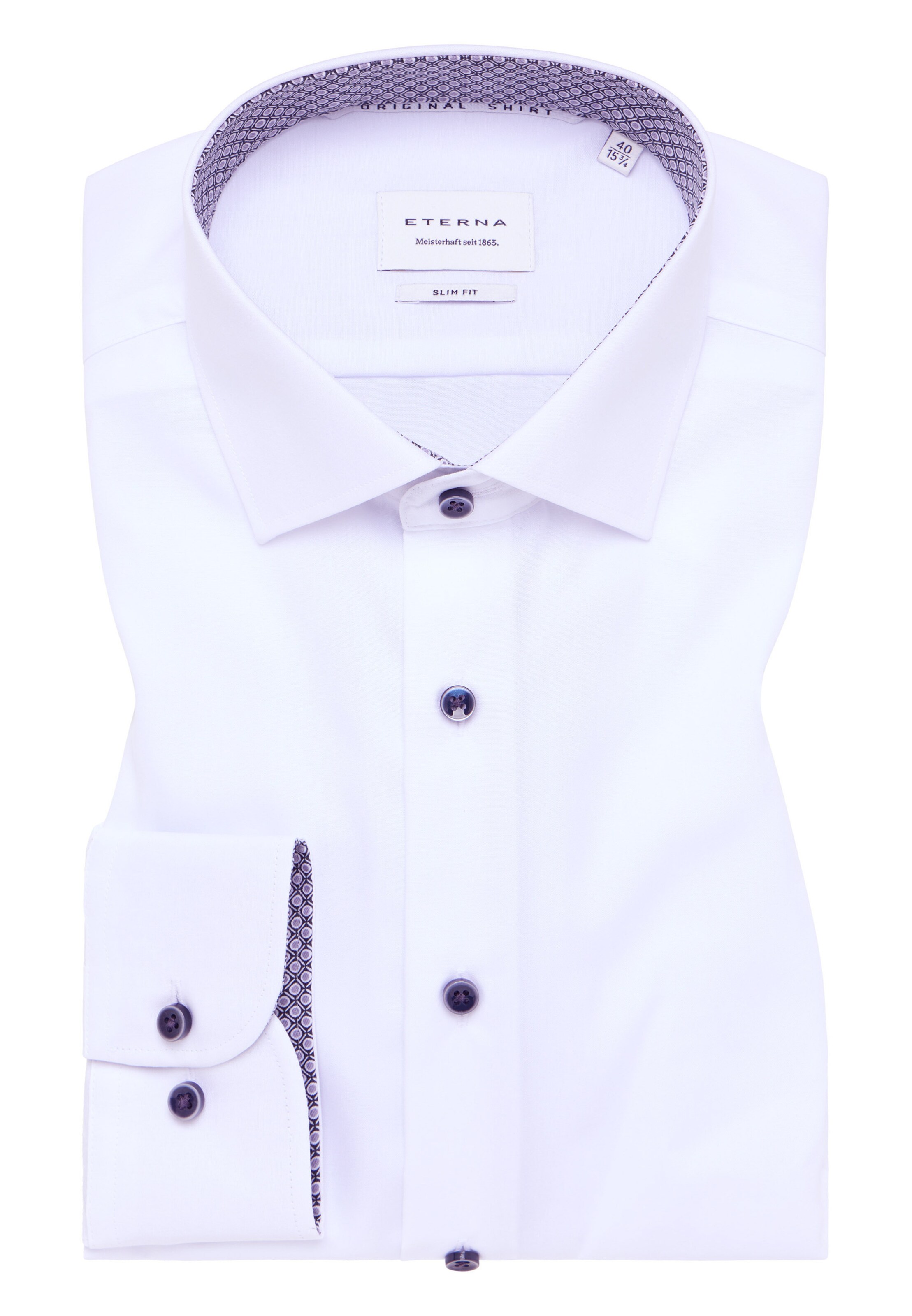 ETERNA Slim Fit Hemd 'Slim Fit' in Weiß