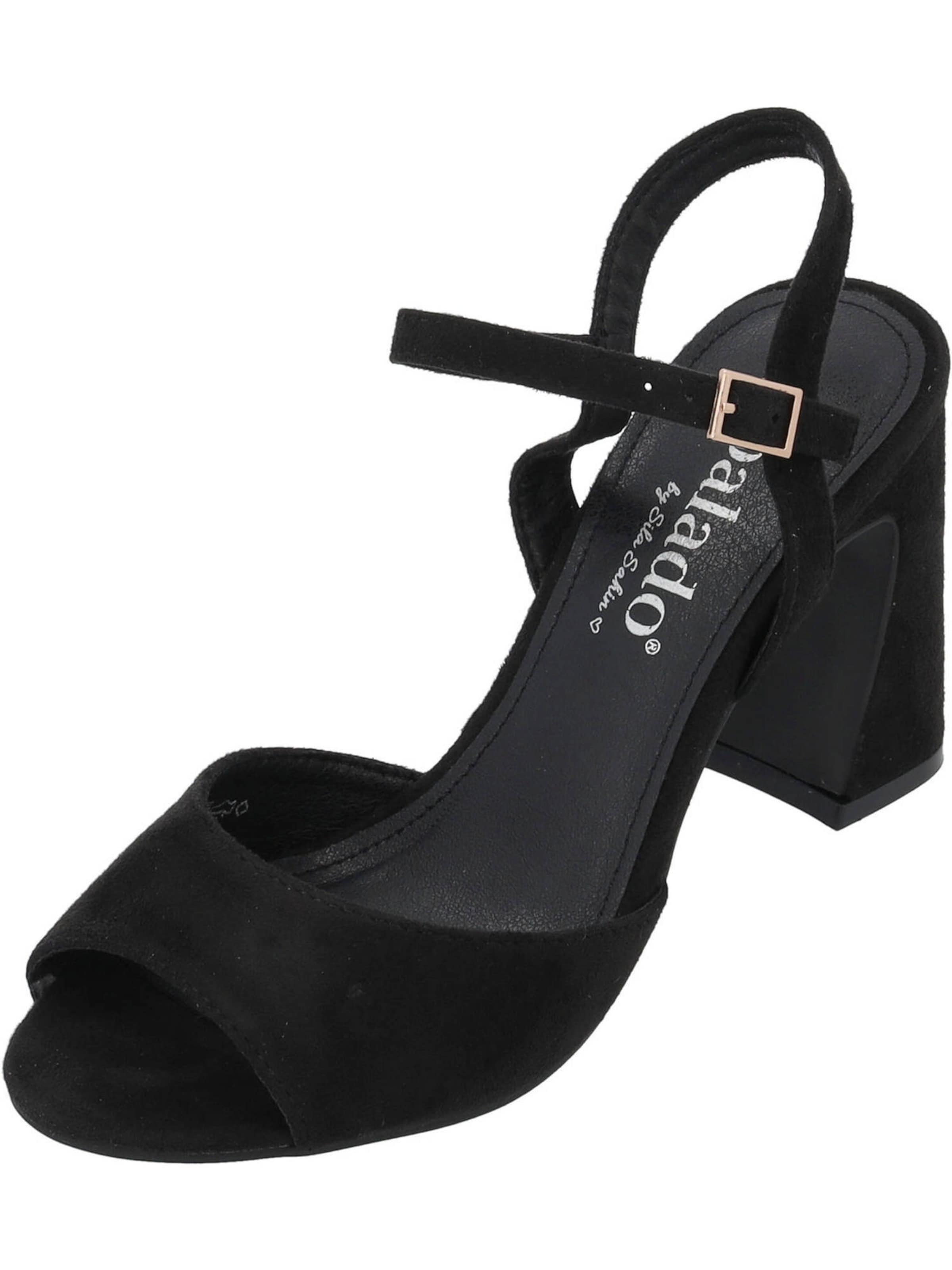 Palado by Sila Sahin - Sandálias com tiras 'Temmi' em preto: frente