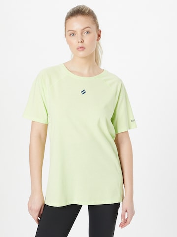 Superdry Performance Shirt 'Run' in Green: front