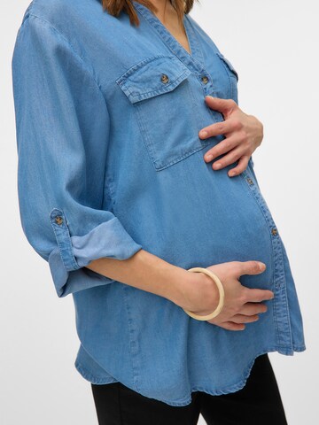 Vero Moda Maternity Bluse 'VMMBREE' in Blau
