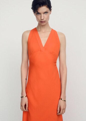 MANGO Evening Dress 'Bristol' in Orange