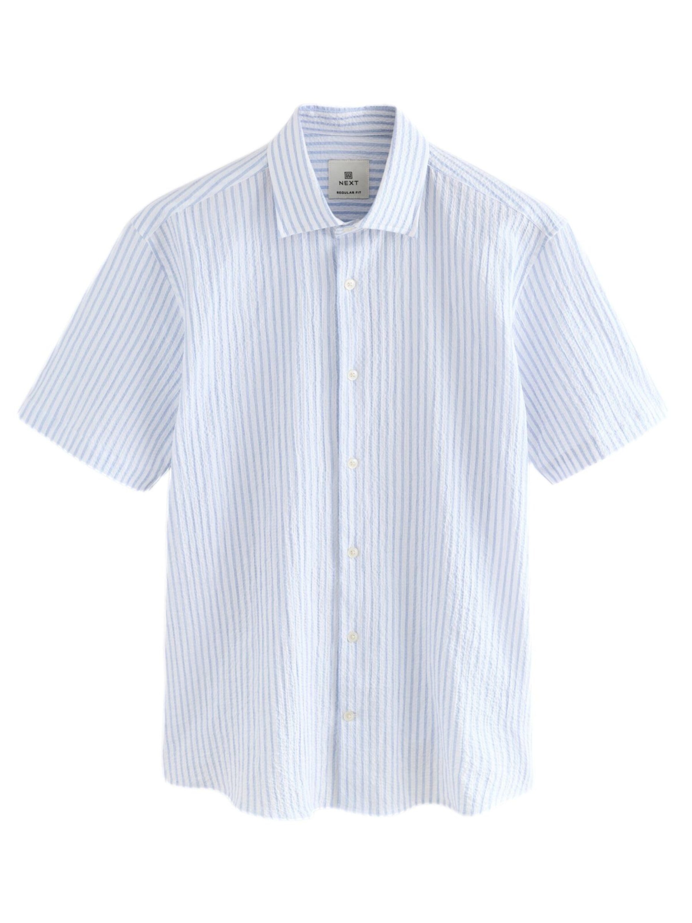 Next Regular fit Overhemd in Blauw: voorkant