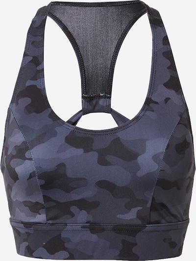 Onzie Sports Bra 'Warrior' in Dusty blue / Dark blue / Black, Item view