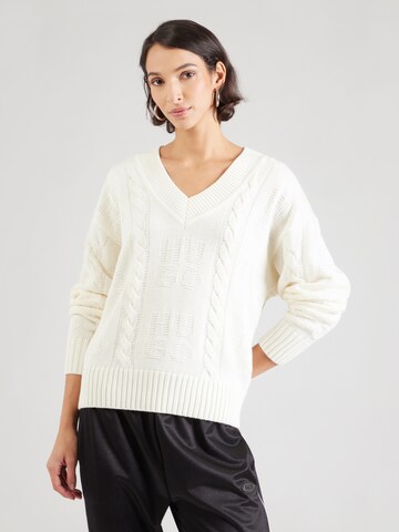 HUGO Sweater 'Sypres' in White: front