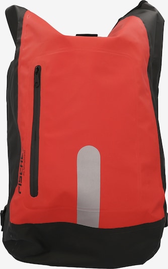 FISCHER Fahrräder Fahrradtasche in silbergrau / rot / schwarz, Produktansicht