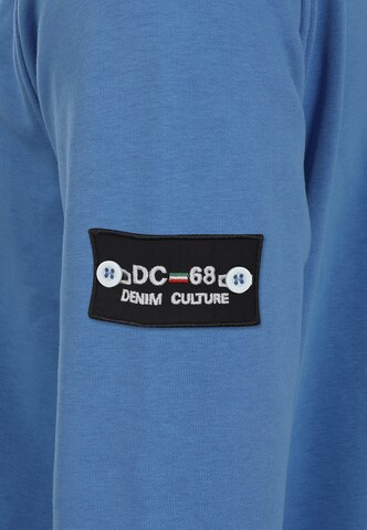 DENIM CULTURE Sweatshirt 'SANTIAGO' i blå