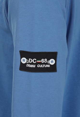 DENIM CULTURE Sweatshirt 'SANTIAGO' i blå
