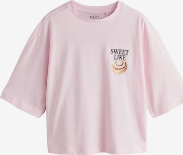 rozā Next T-Krekls: no priekšpuses