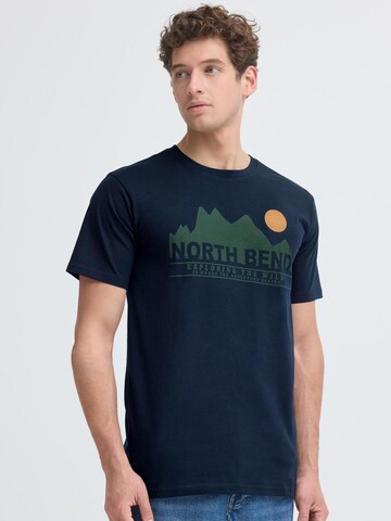 North Bend Shirt ' NBCash ' in Blauw: voorkant