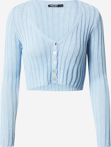 Nasty Gal Knit Cardigan in Blue: front