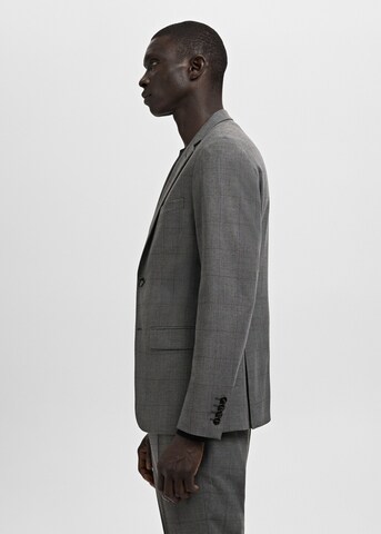 MANGO MAN Slim fit Business Blazer 'Paris' in Grey