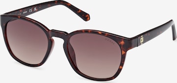 Lunettes de soleil GUESS en marron : devant