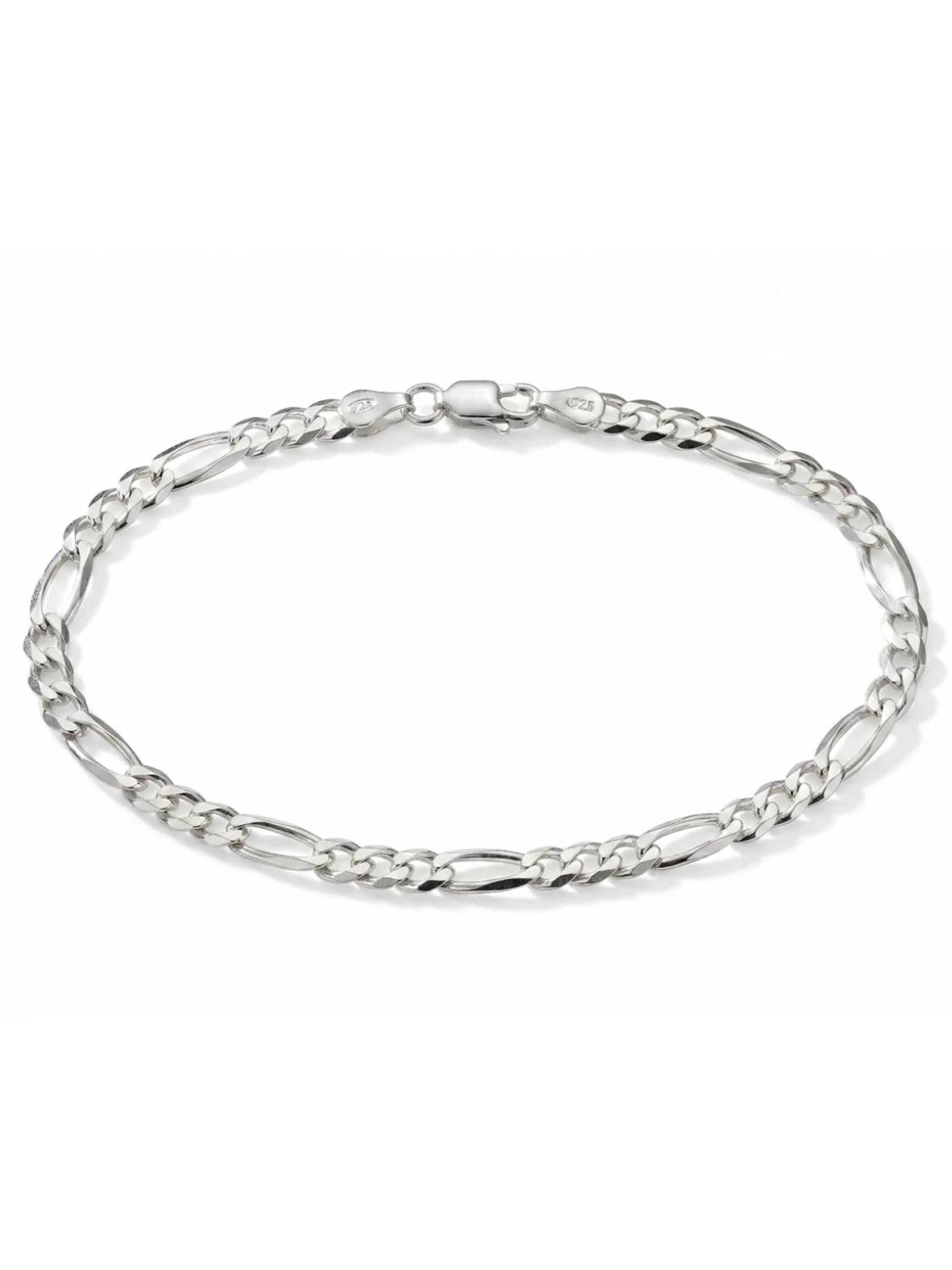 Eternal Bracelet 'Figaro' in Silver: front