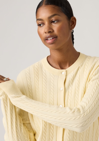 LEVI'S ® Strickjacke in hellgelb, Produktansicht