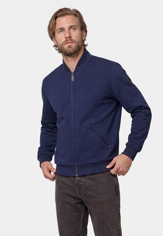 DreiMaster Vintage Sweatvest in Blauw: voorkant