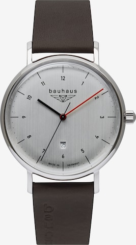 Bauhaus Uhr in Braun: predná strana