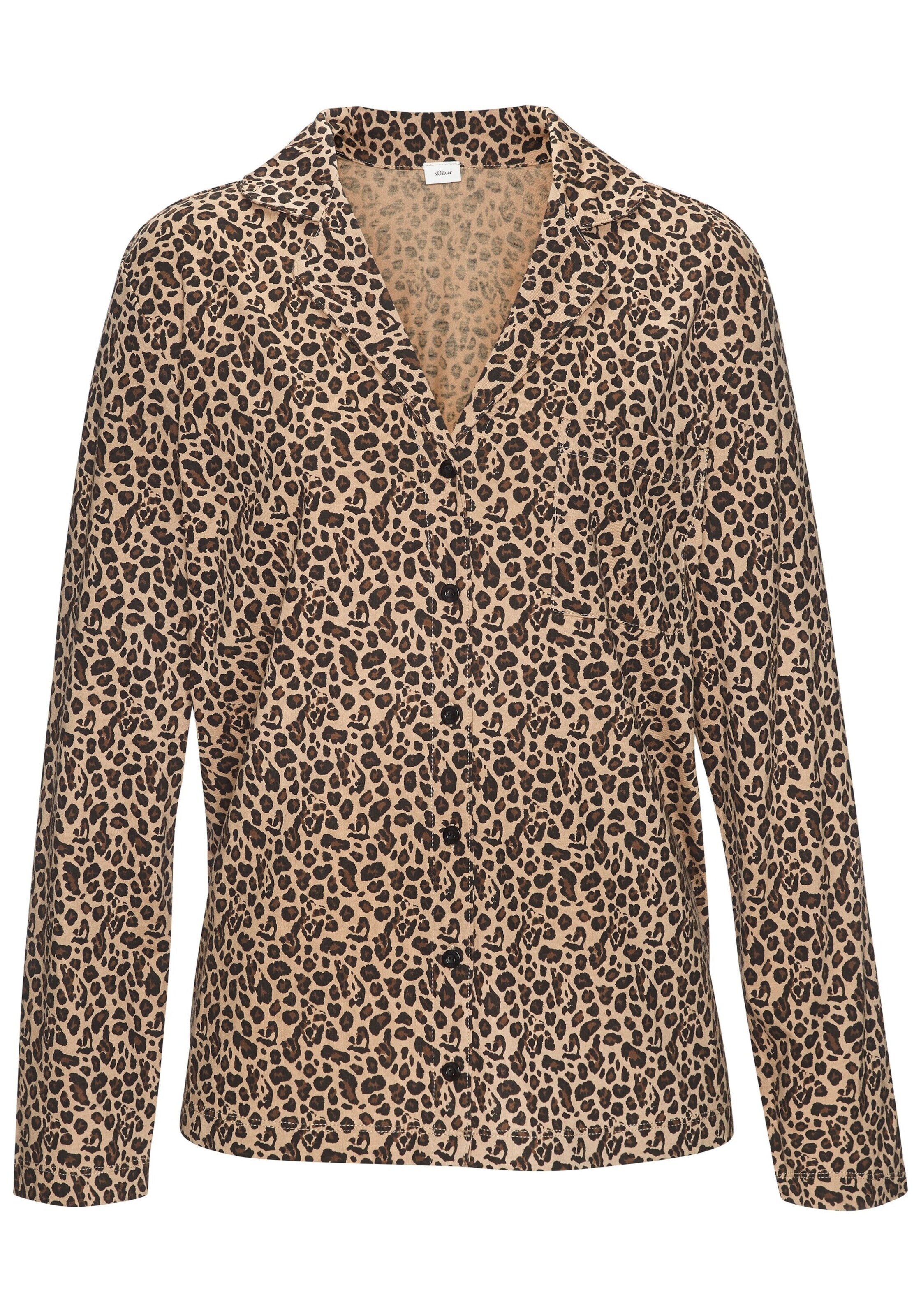 s.Oliver Nachthemd in Bruin: voorkant