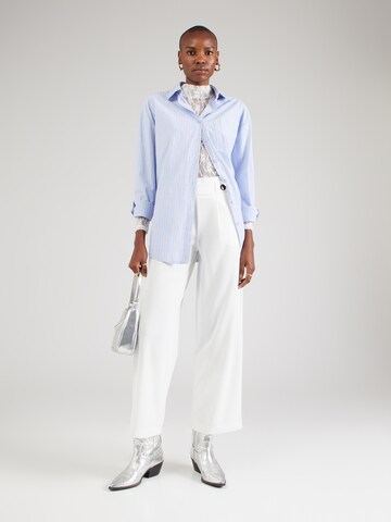 JDY Wide leg Pleat-front trousers 'GEGGO' in White