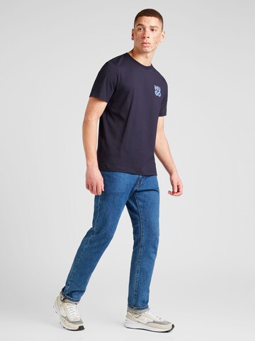 HUGO T-Shirt 'Dimoniti' in Blau