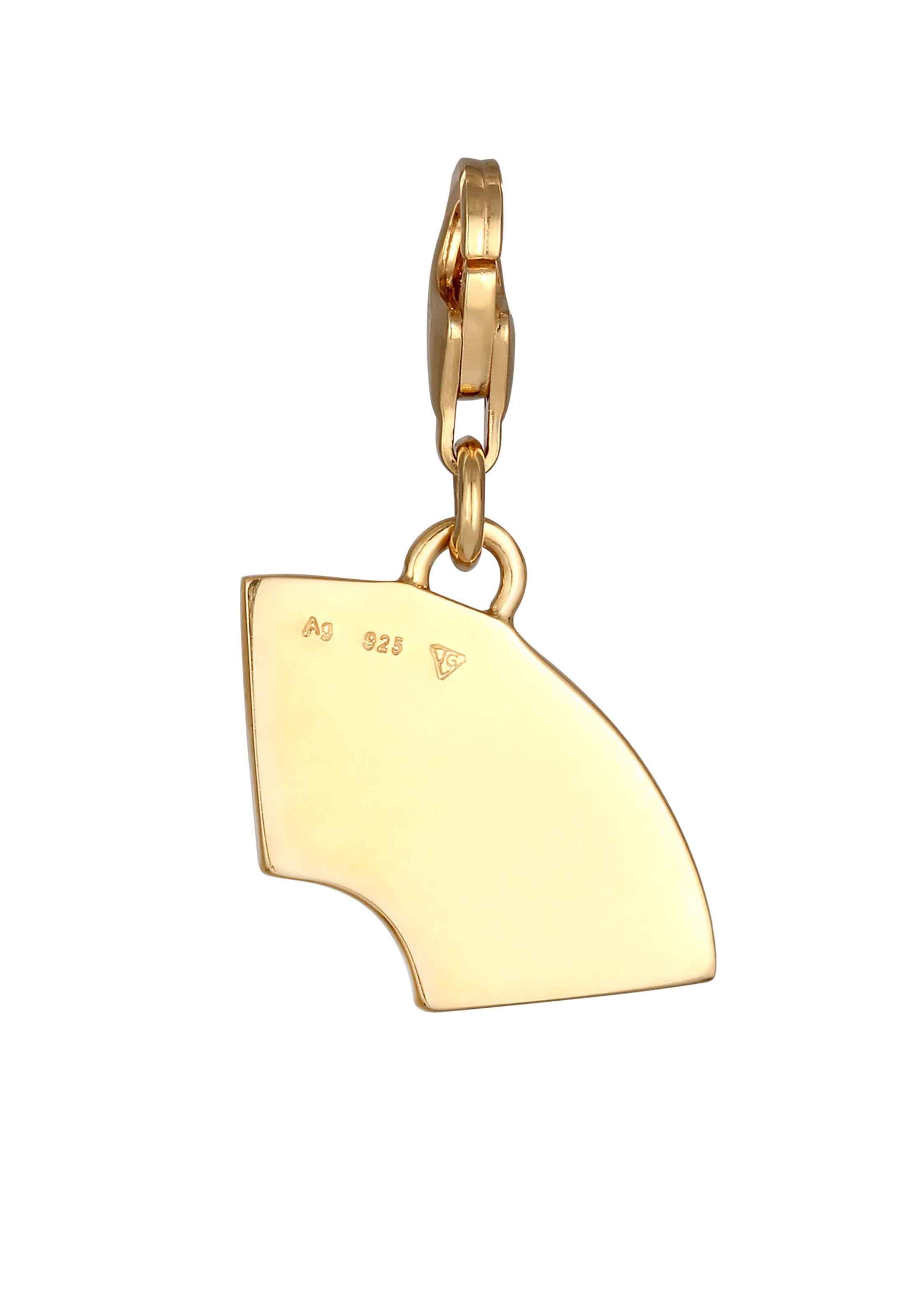 ELLI Charm Emoji 'Regenbogen' in Gold