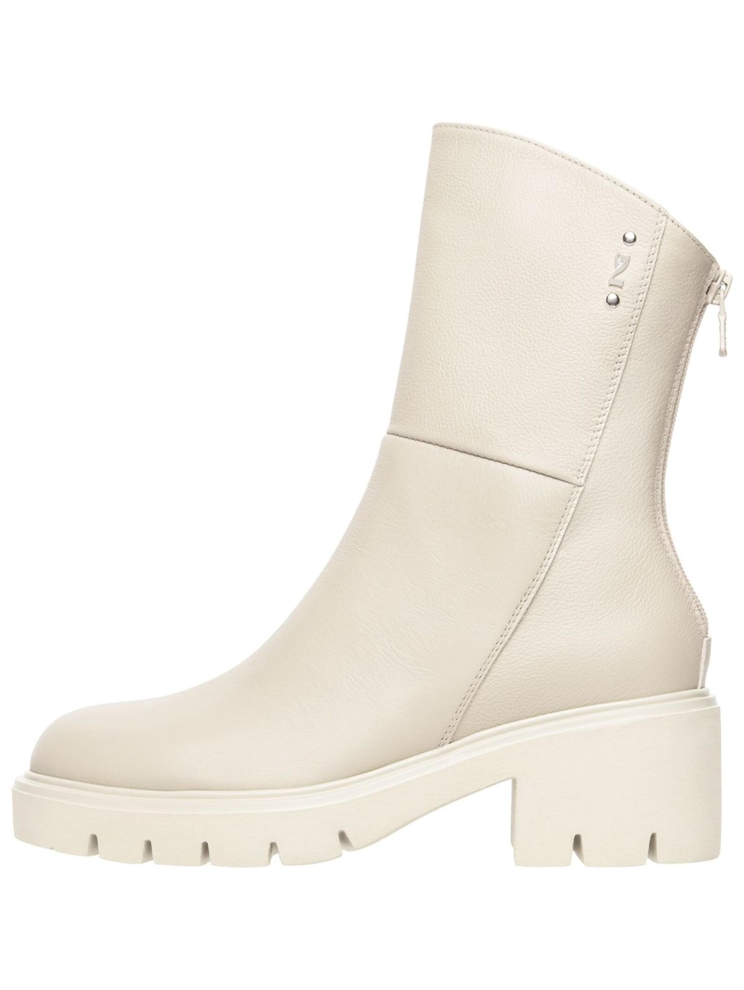 Nero Giardini Enkellaarsjes in Beige: voorkant